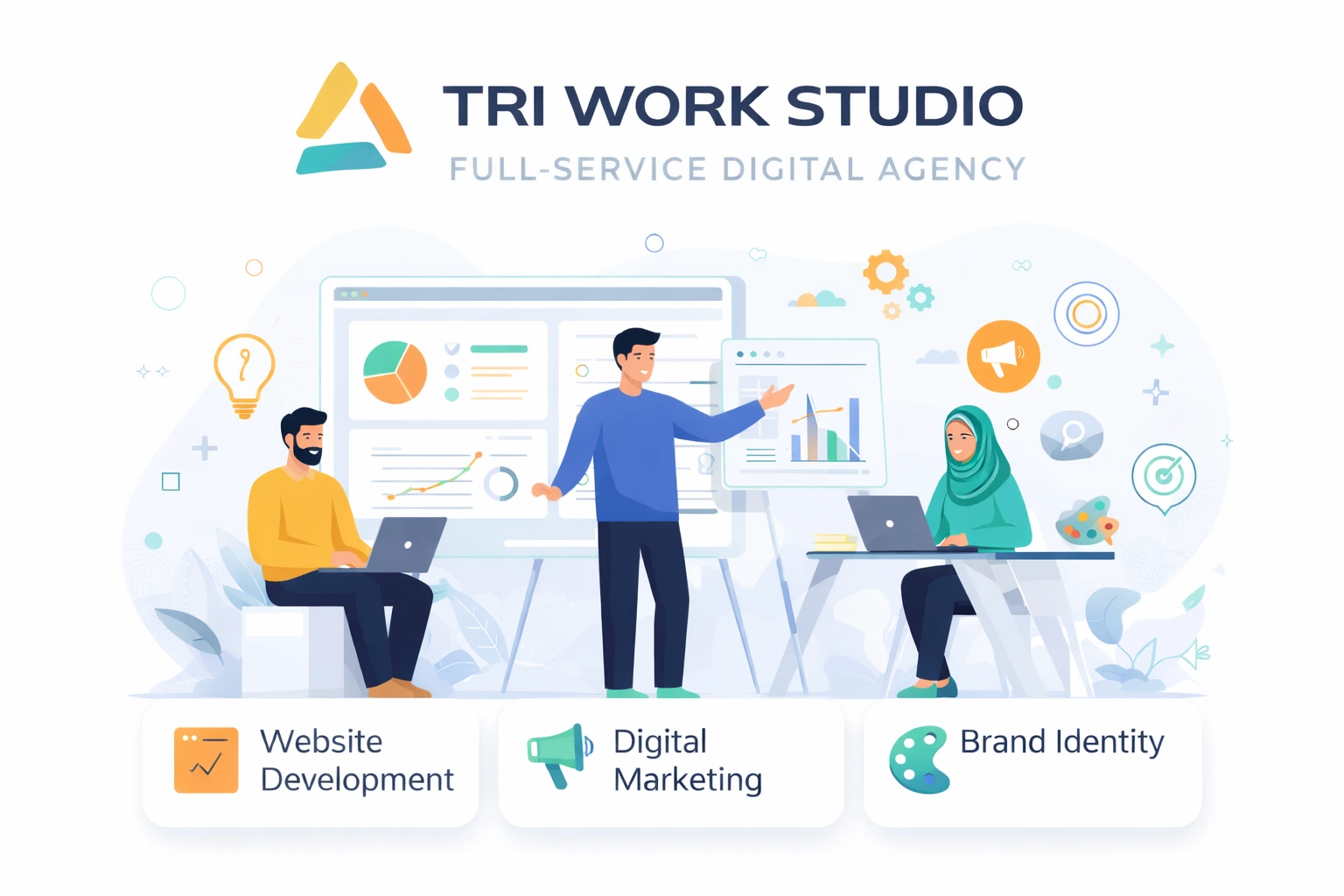 Perwakilan agensi digital Tri Work Studio