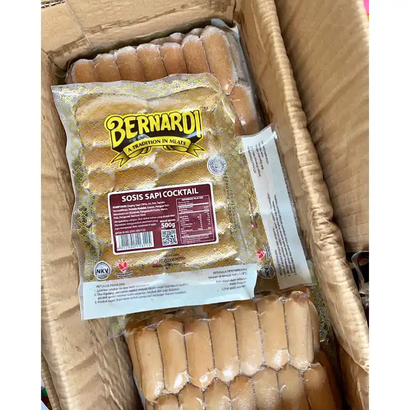 Bernardi sosis premium daftar merek makanan beku terenak