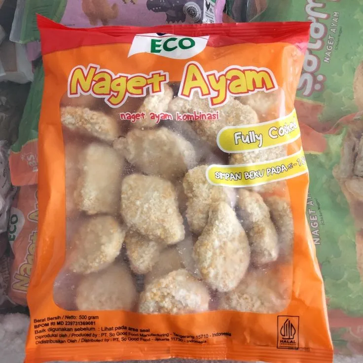 Nugget ayam halal grosiran bersertifikat BPJPH frozen food halal terpercaya
