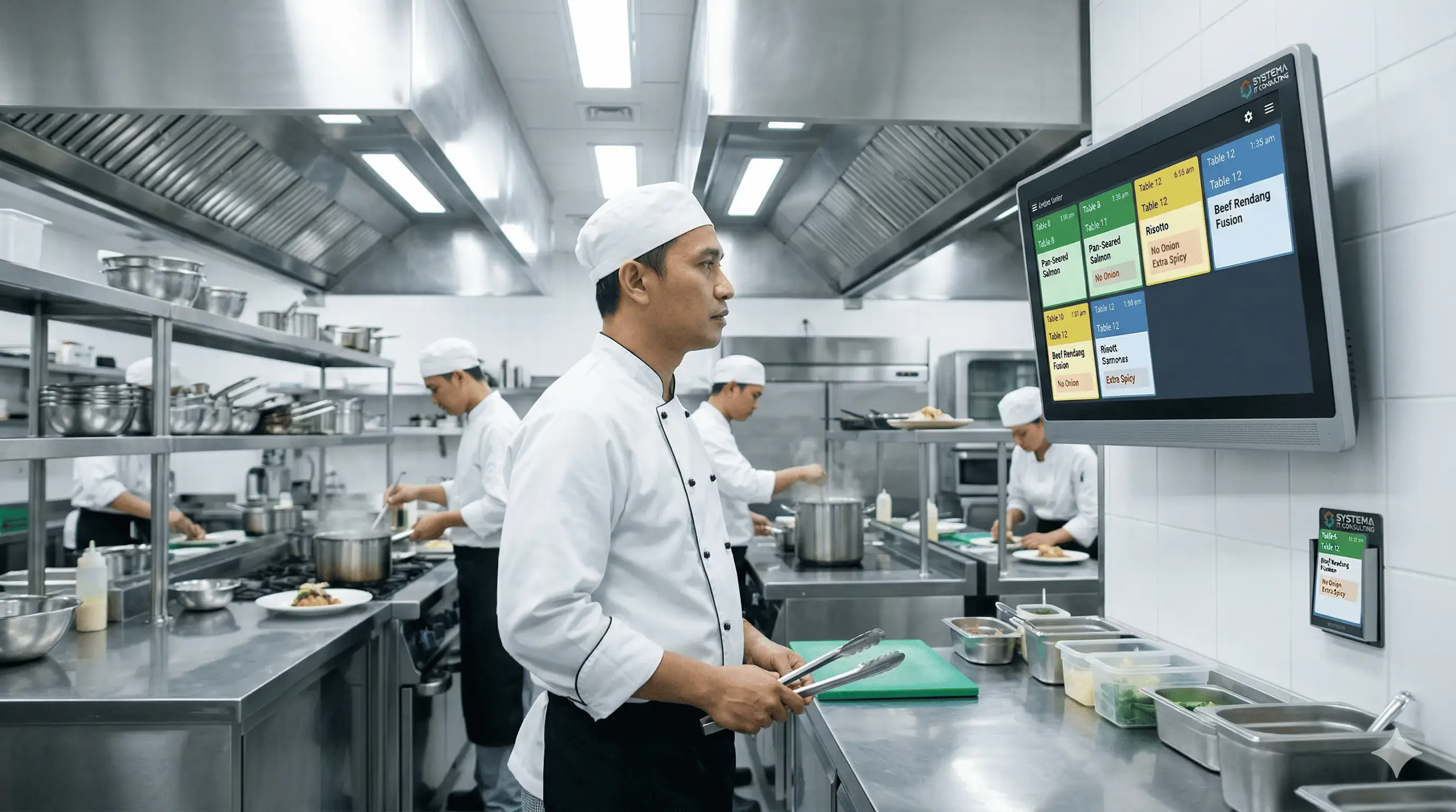 Integrasi Kitchen Display System pada aplikasi manajemen F&B di Surabaya